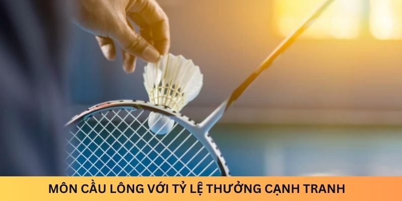 Môn cầu lông với tỷ lệ thưởng cạnh tranh