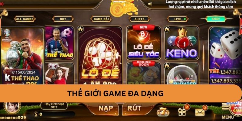 Thế giới game đa dạng