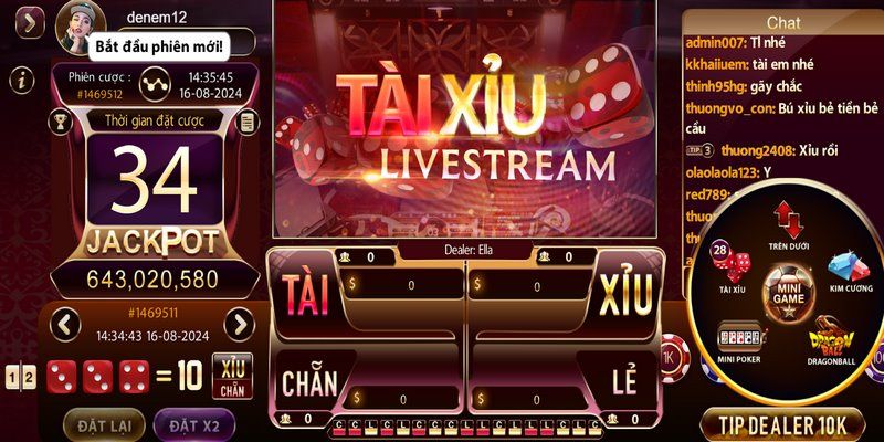 Bật mí chiến thuật chơi tài xỉu livestream cược là trúng