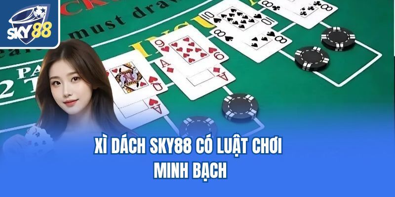 Xì dách Sky88  có luật chơi minh bạch