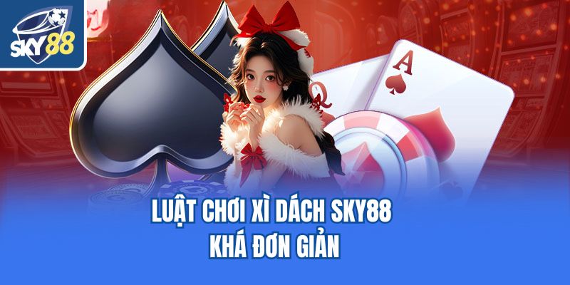 Luật chơi xì dách Sky88 khá đơn giản