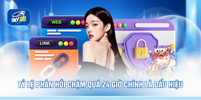 Tỷ lệ phản hồi chậm quá 24 giờ chính là dấu hiệu