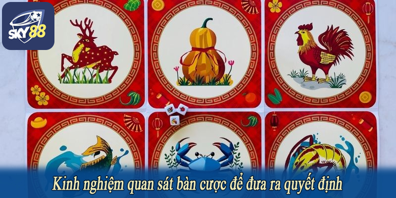 Kinh nghiệm quan sát bàn cược để đưa ra quyết định