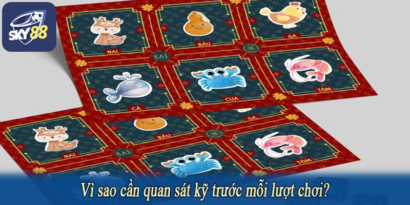 Vì sao cần quan sát kỹ trước mỗi lượt chơi?
